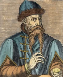 Portrait de Johannes Gutenberg (v. 1400-68) (colorisation ultérieure)